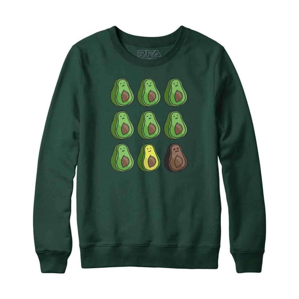 Avocado Timeline Sweatshirt Hoodie - Rocket Factory Apparel