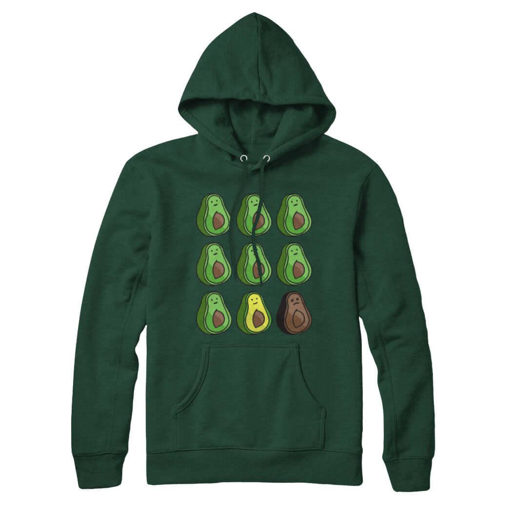 Avocado Timeline Sweatshirt Hoodie - Rocket Factory Apparel