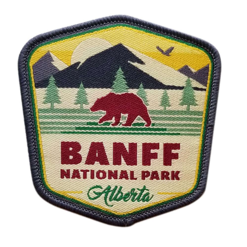 Banff Vintage Bear &amp; Mountains Patch - Rocket Factory Apparel