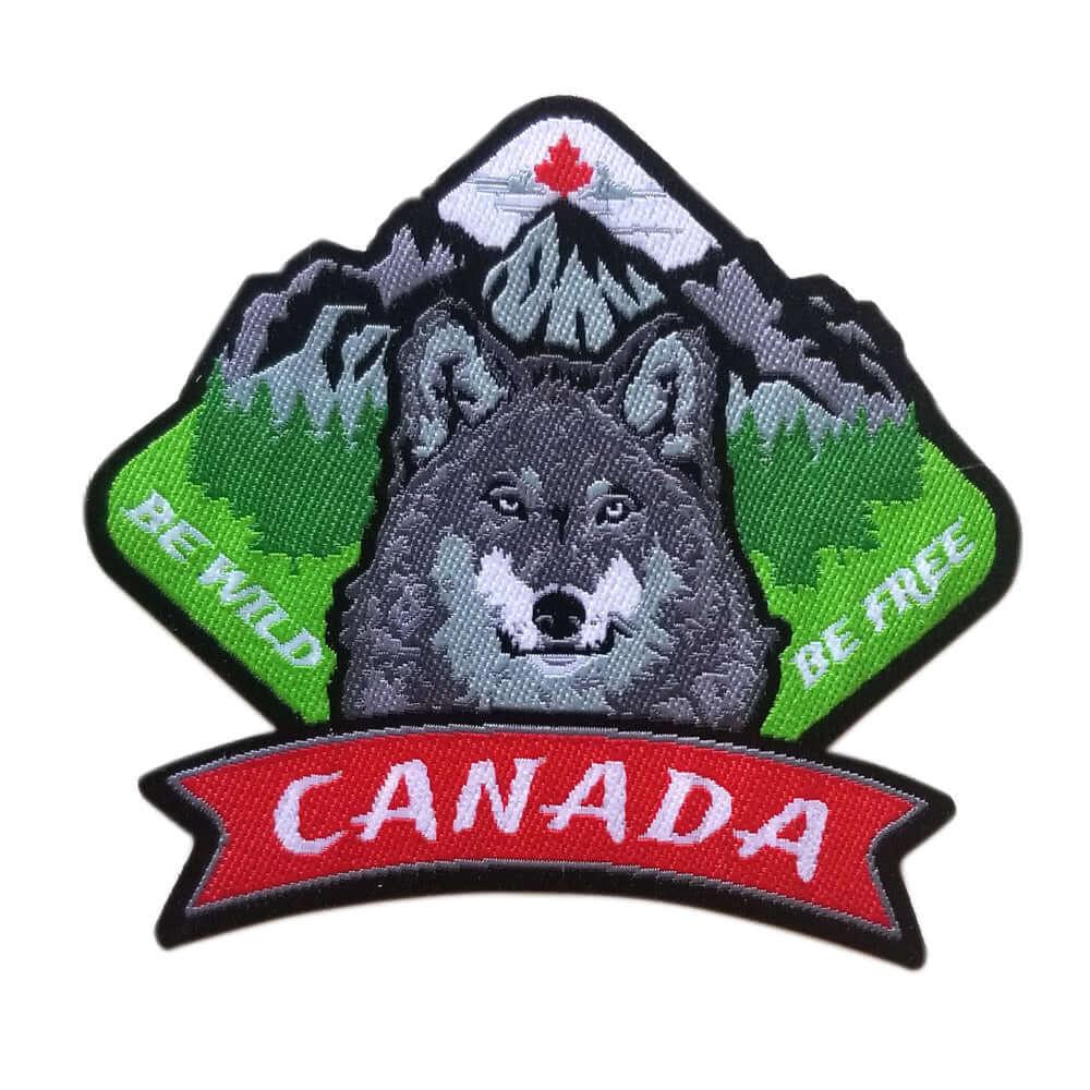 Be Wild Be Free Wolf Patch - Rocket Factory Apparel