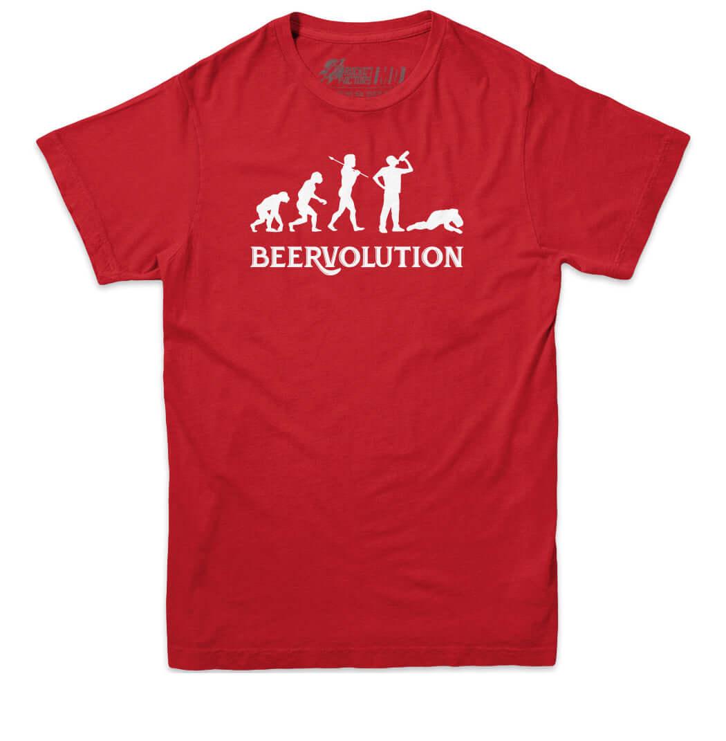 Beervolution Men&#39;s T-shirt Red
