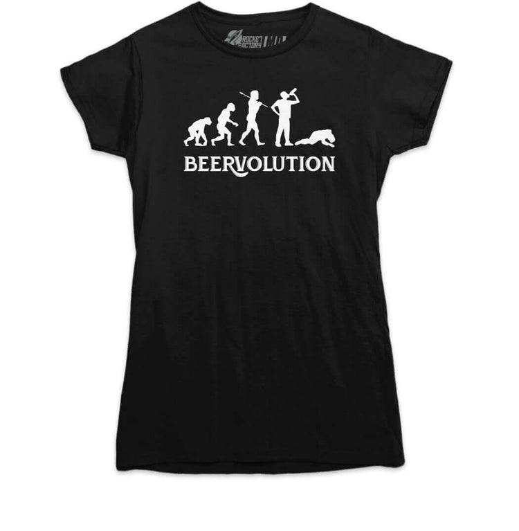 Beervolution Womens Tshirt Black