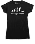 Beervolution Womens Tshirt Black