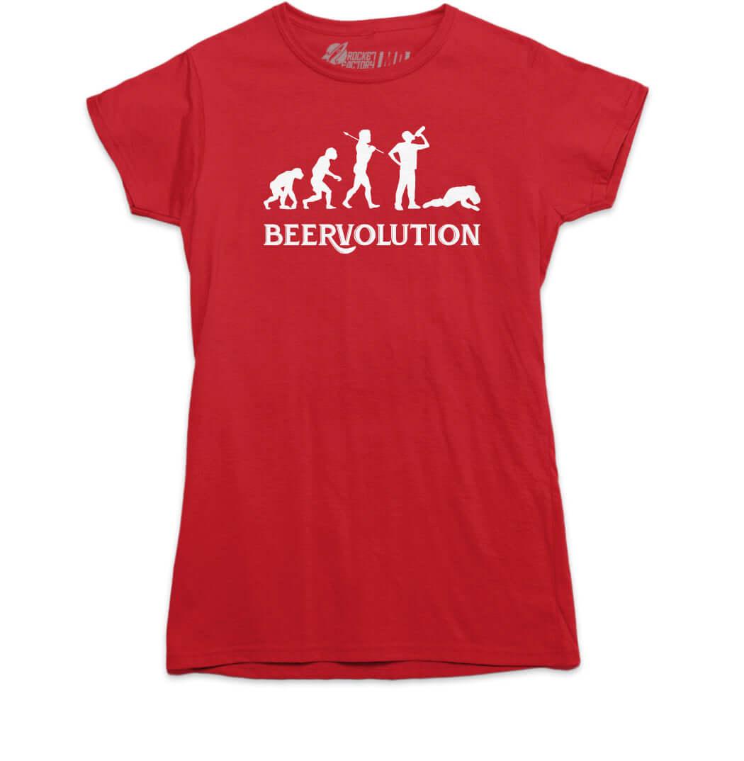 Beervolution Womens Tshirt Red
