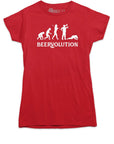 Beervolution Womens Tshirt Red