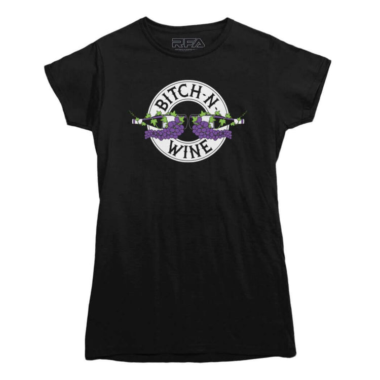 Bitch-N-Wine T-shirt - Rocket Factory Apparel