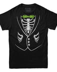 Halloween Bone Tuxedo T-shirt - Rocket Factory Apparel