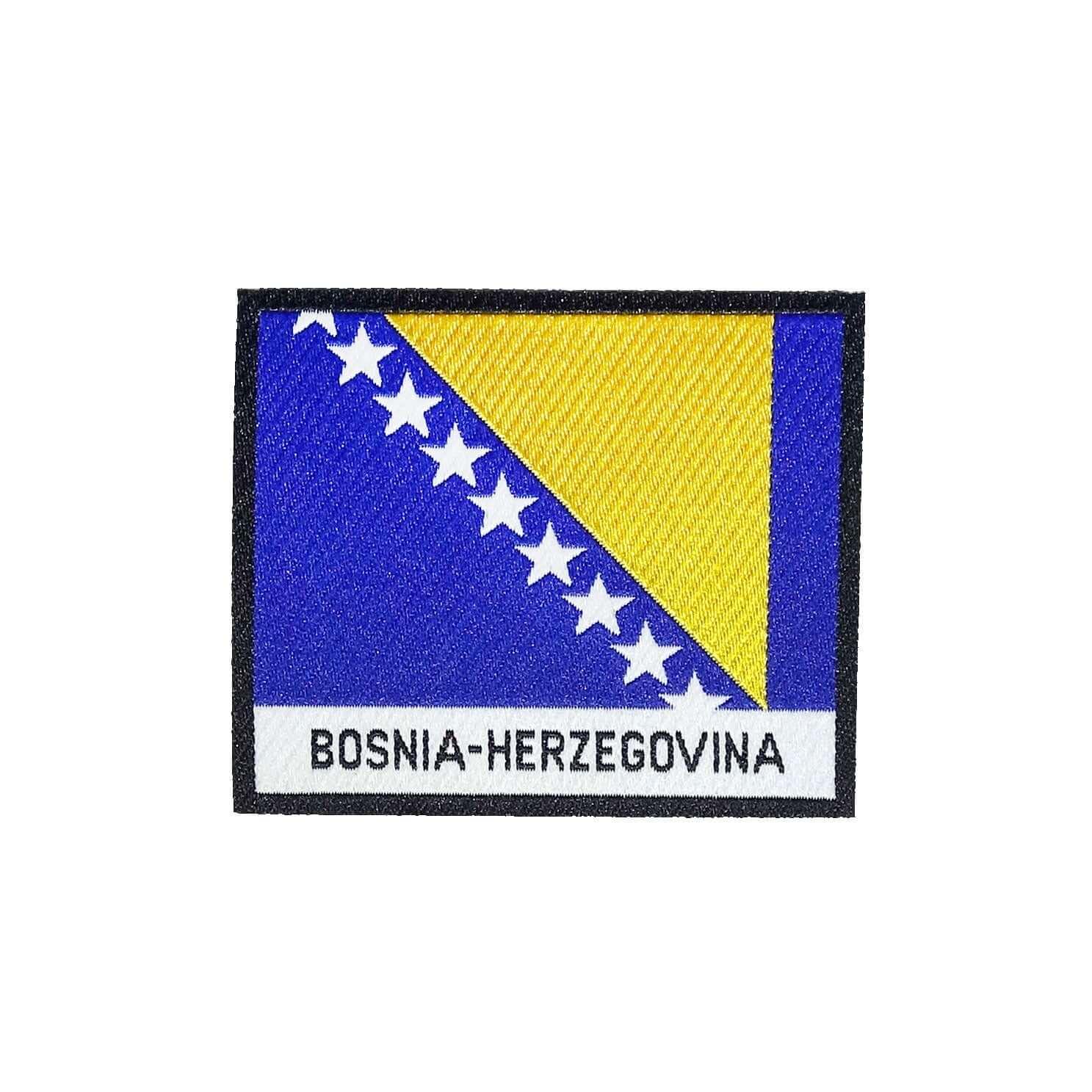 Bosnia Herzegovina Flag Iron On Patch - Rocket Factory Apparel