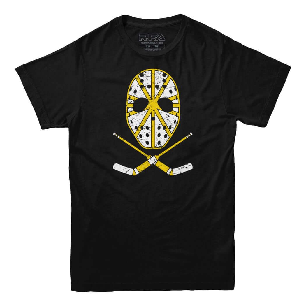 Retro Boston Hockey Goalie Mask T-shirt - Rocket Factory Apparel