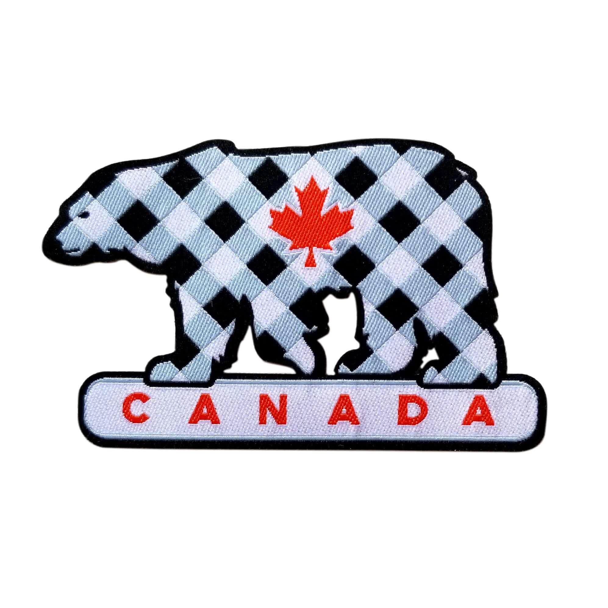 Canada Polar Bear Iron On Patch - Rocket Factory Apparel
