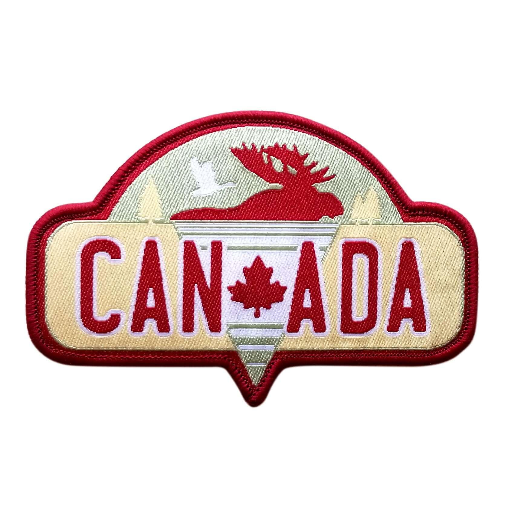 Canada Moose with Goose Iron On Patch - Rocket Factory Apparel