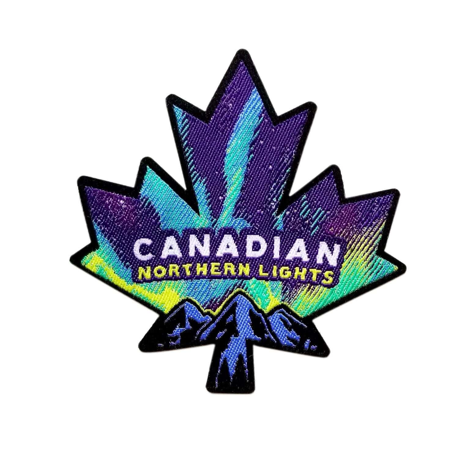 Canadian Northern Lights Iron On Patch - Rocket Factory Apparel