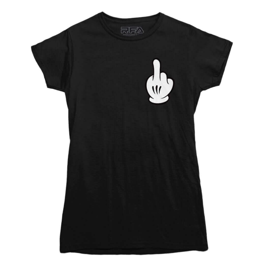 Middle Finger Cartoon T-shirt - Rocket Factory Apparel