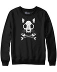 Cat Crossbones Hoodie Sweatshirt