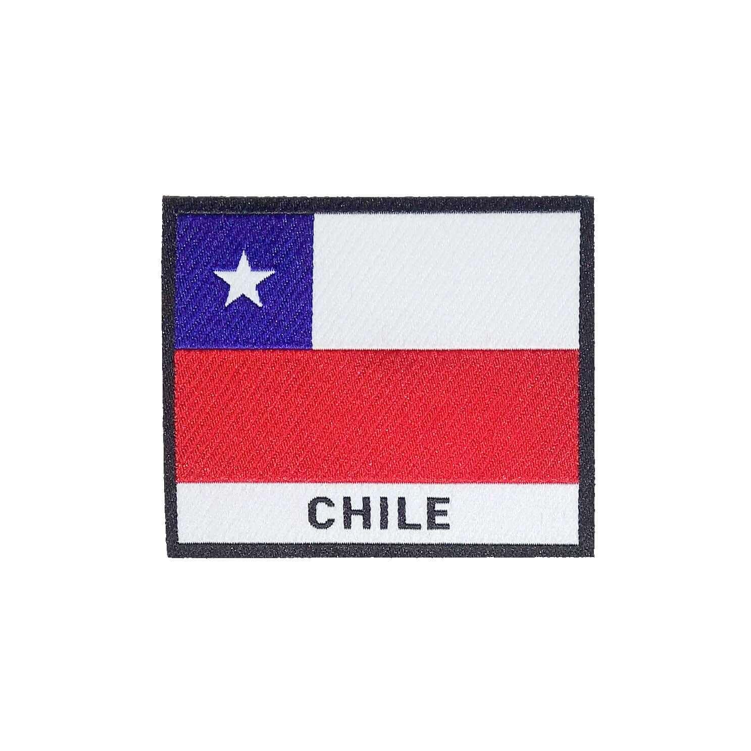 Chile Flag Iron On Patch - Rocket Factory Apparel