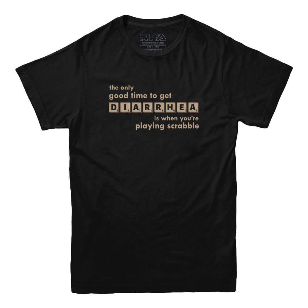 Scrabble Diarrhea T-shirt - Rocket Factory Apparel
