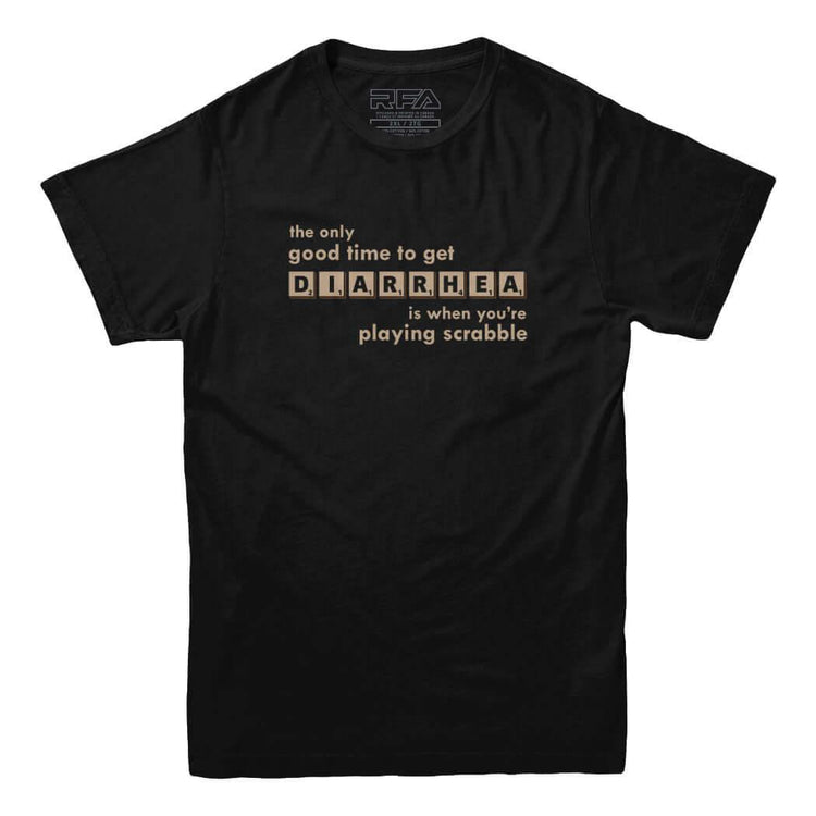 Scrabble Diarrhea T-shirt - Rocket Factory Apparel