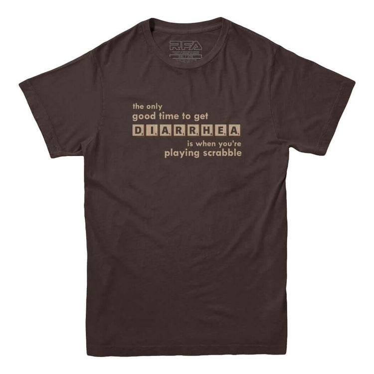 Scrabble Diarrhea T-shirt - Rocket Factory Apparel