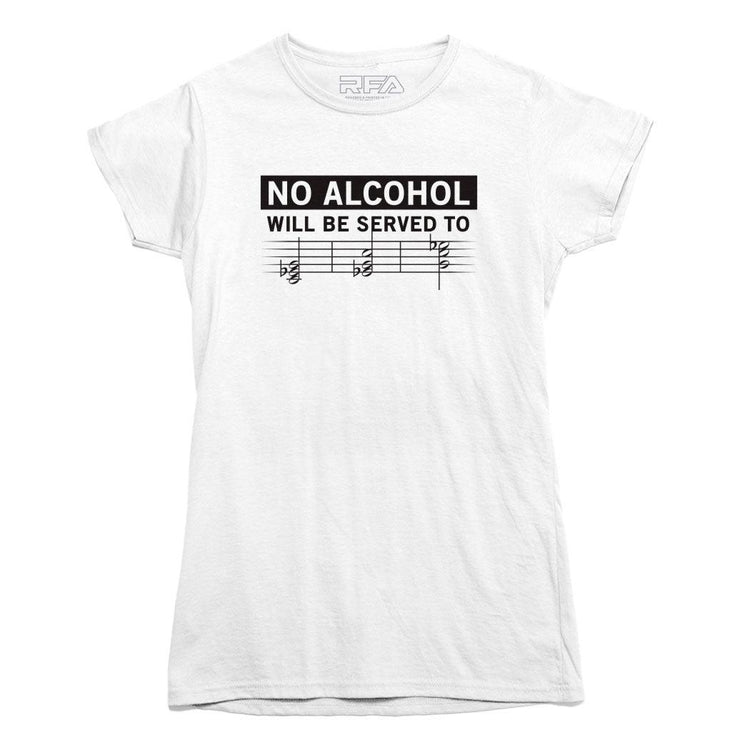 We Don't Serve Minors Music T-shirt - Rocket Factory Apparel
