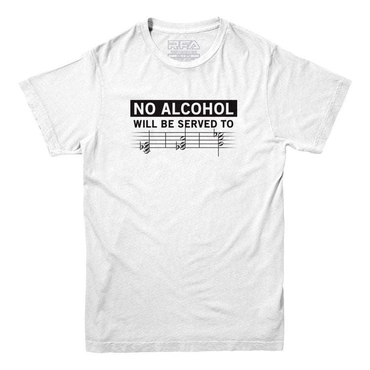 We Don't Serve Minors Music T-shirt - Rocket Factory Apparel