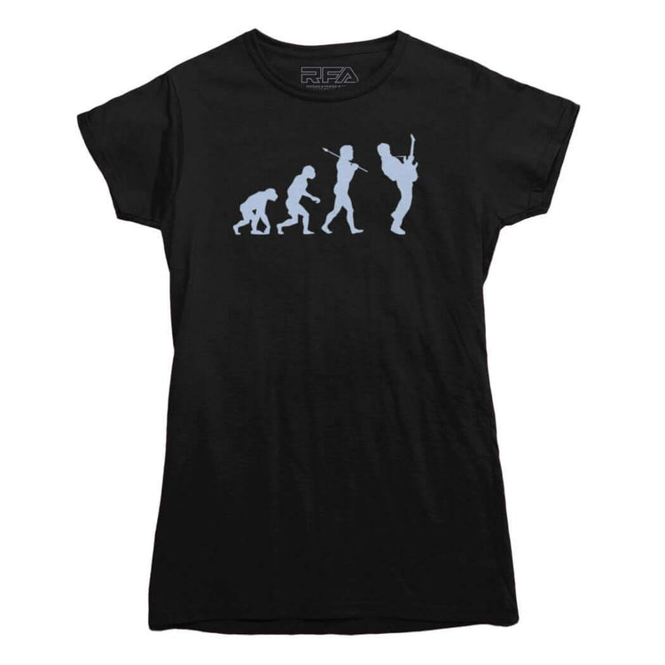Evolution of a Guitarist T-Shirt - Rocket Factory Apparel
