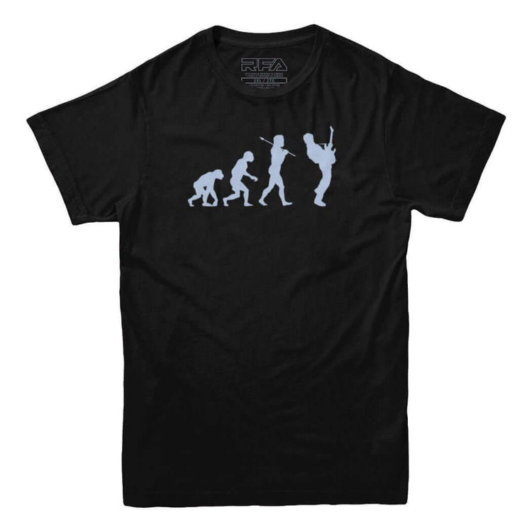 Evolution of a Guitarist T-Shirt - Rocket Factory Apparel