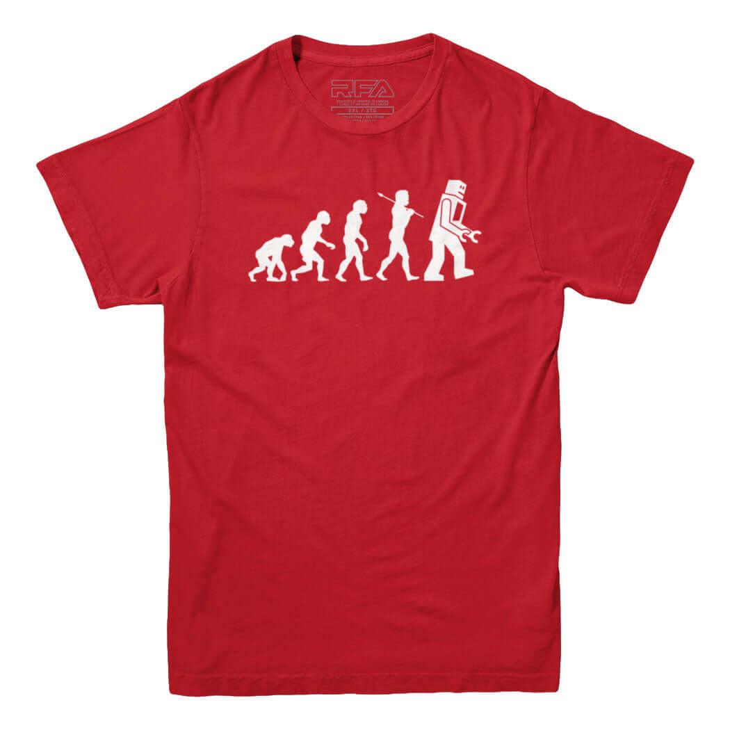Evolution of Robots T-Shirt - Rocket Factory Apparel