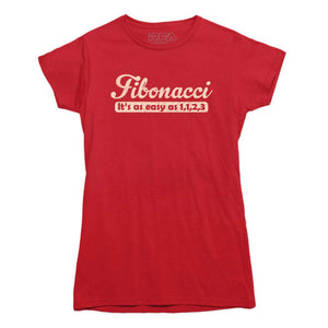 Fibonacci Funny Math T-Shirt - Rocket Factory Apparel