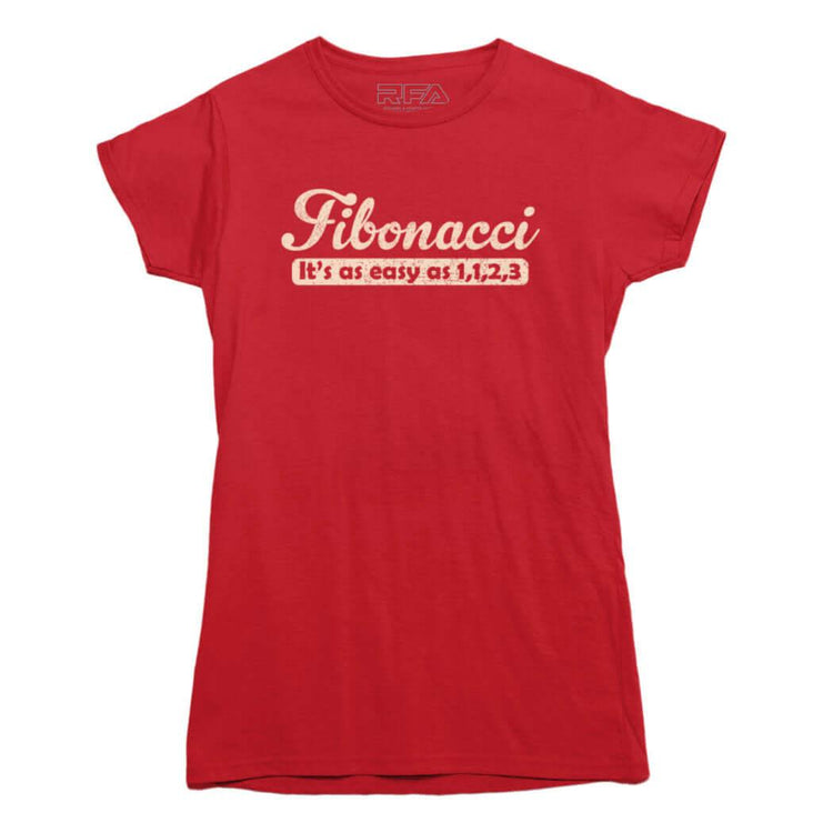 Fibonacci Funny Math T-Shirt - Rocket Factory Apparel