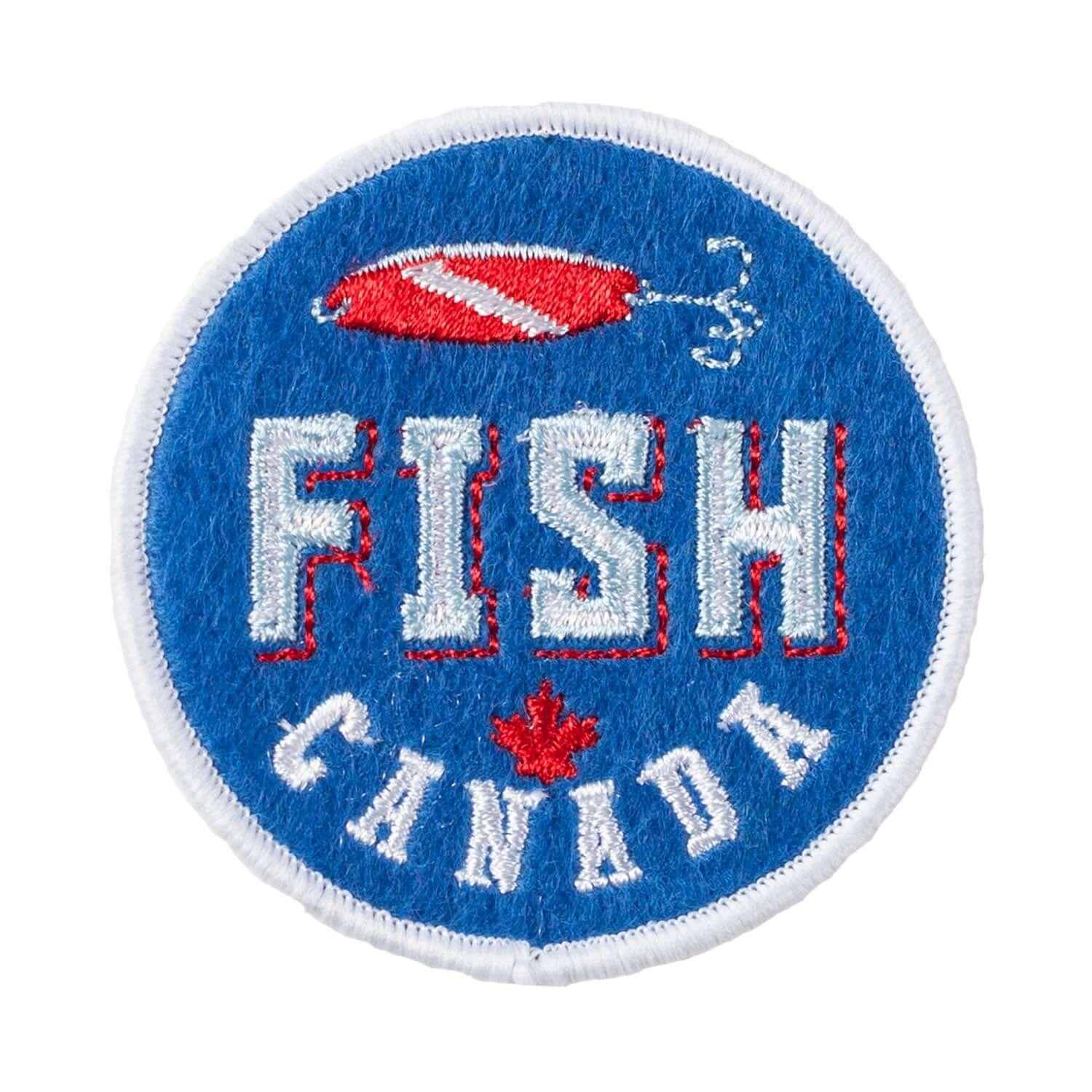 Fish Canada Iron On Patch - Rocket Factory Apparel