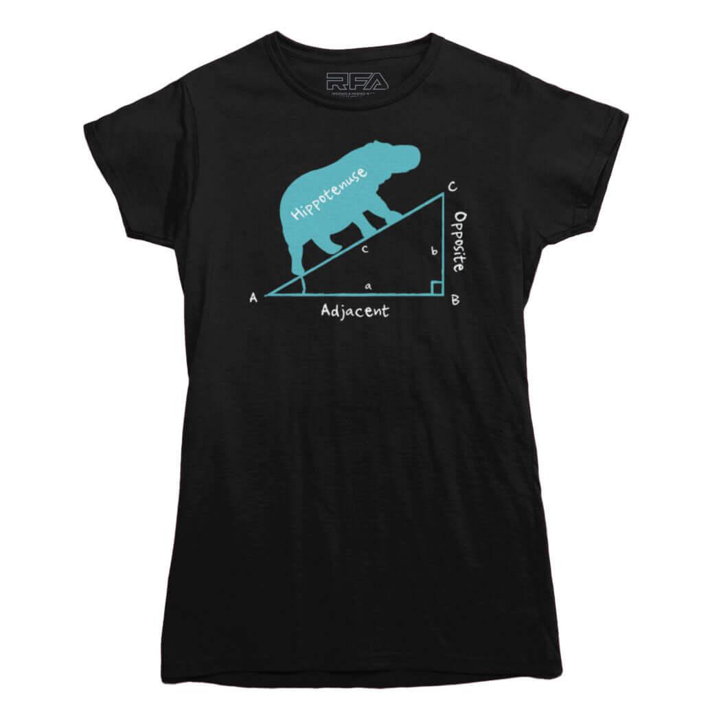 Hippotenuse Funny Math T-shirt - Rocket Factory Apparel