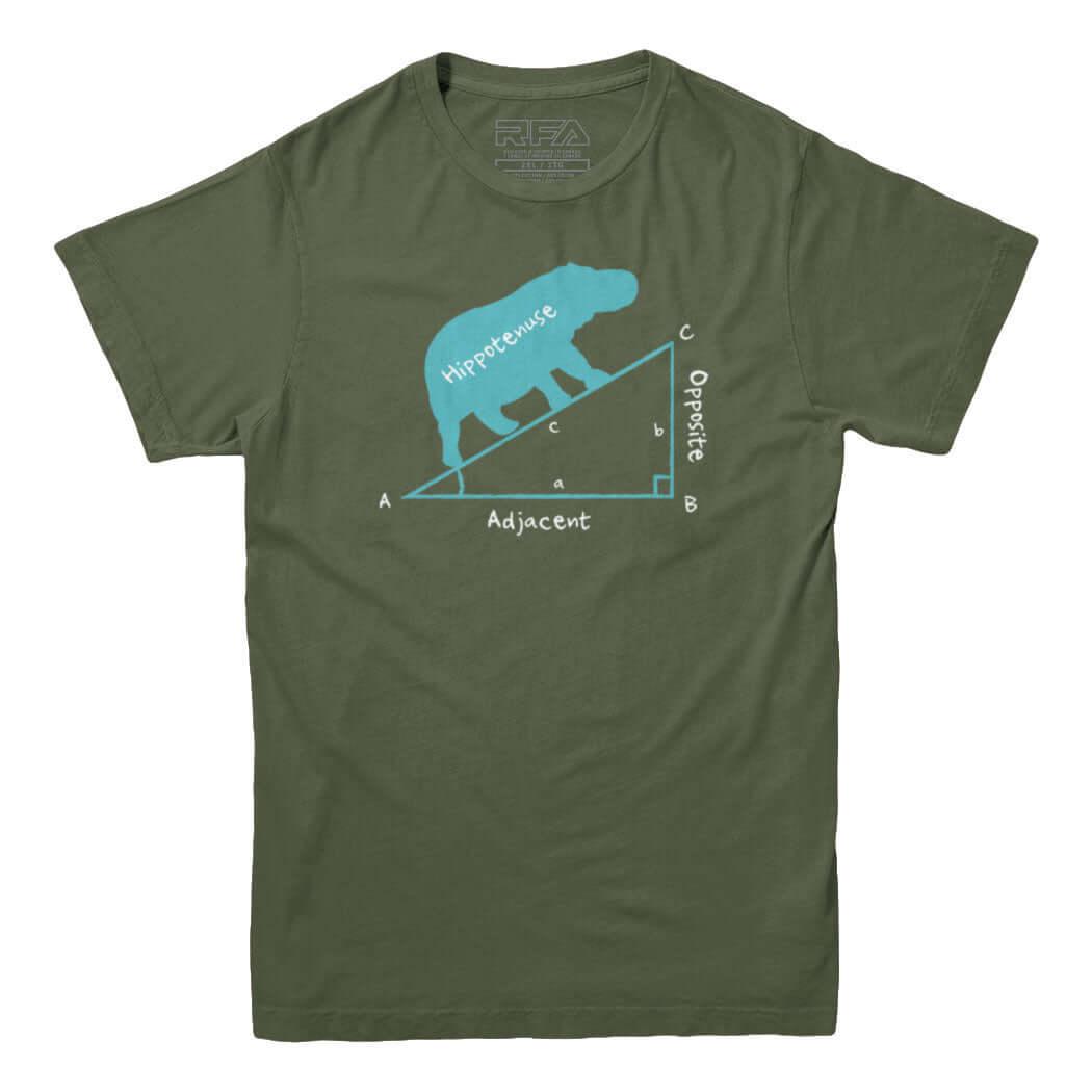 Hippotenuse Funny Math T-shirt - Rocket Factory Apparel
