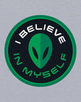 I Believe in Myself Alien Black with Grey Cuff Tuque - Rocket Factory Apparel