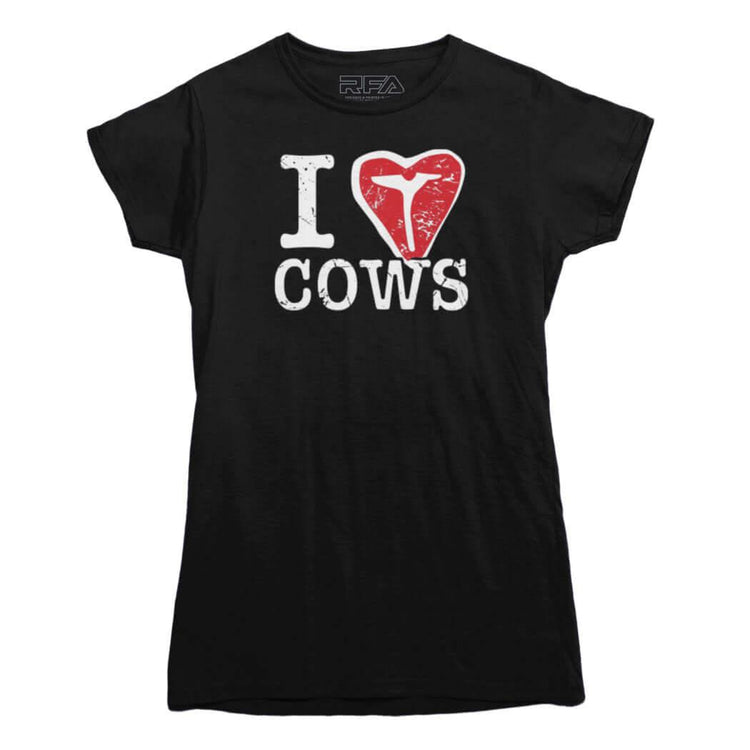 I Love Cows T-Bone T-shirt - Rocket Factory Apparel