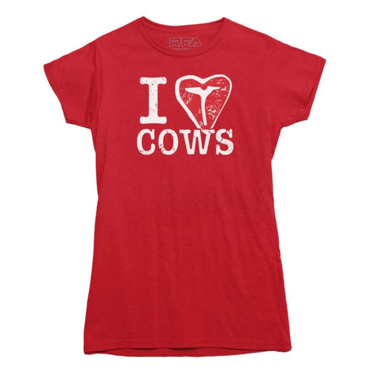 I Love Cows T-Bone T-shirt - Rocket Factory Apparel