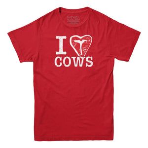I Love Cows T-Bone T-shirt - Rocket Factory Apparel