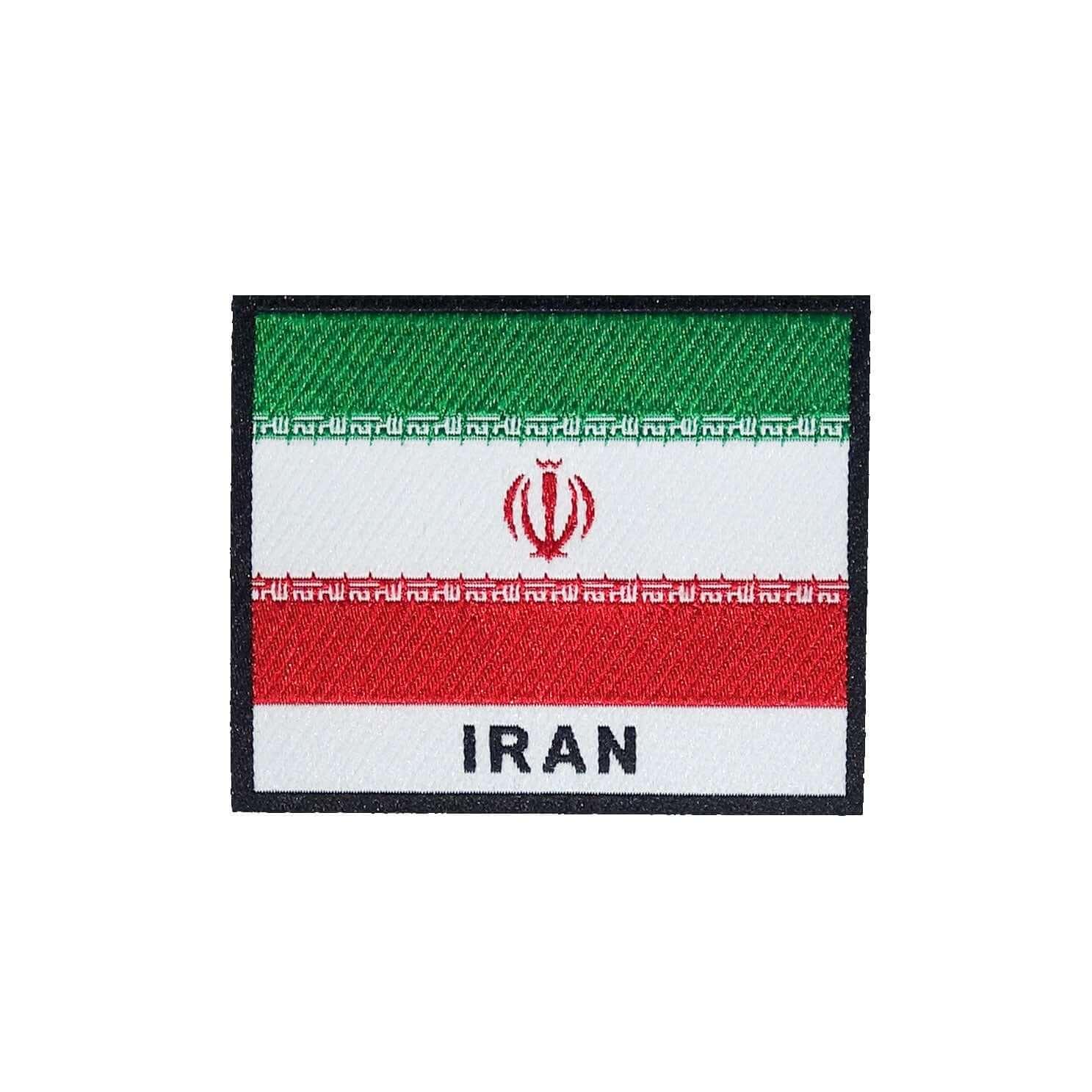 Iran Flag Iron On Patch - Rocket Factory Apparel