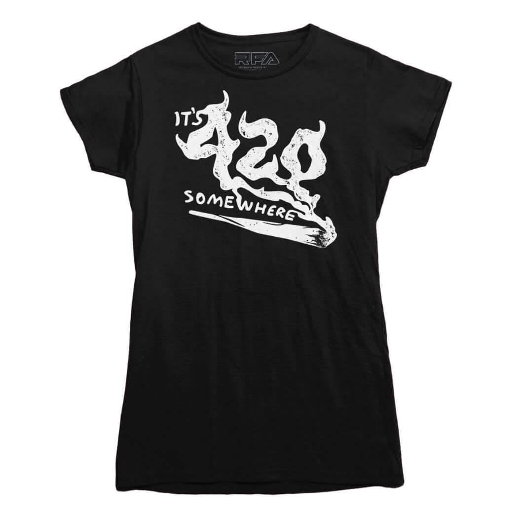 It&#39;s 420 Somewhere T-shirt - Rocket Factory Apparel