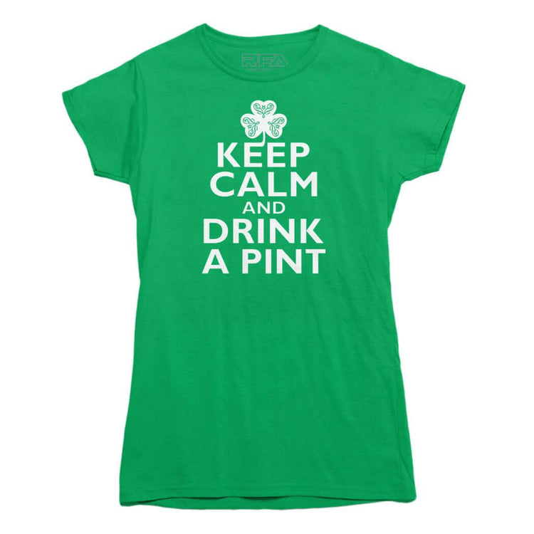 Keep Calm and Drink a Pint Irish T-shirt - Rocket Factory Apparel