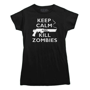 Keep Calm and Kill Zombies T-Shirt - Rocket Factory Apparel