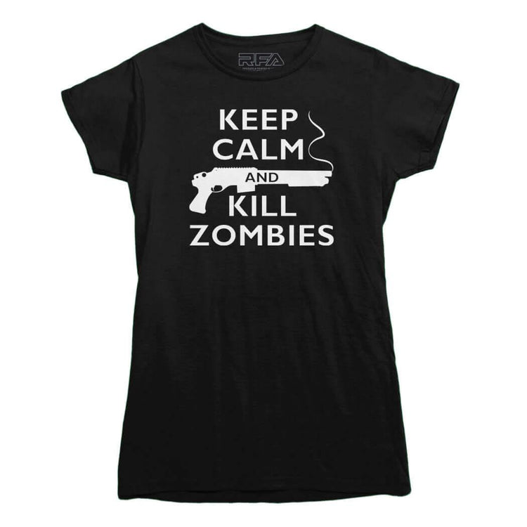 Keep Calm and Kill Zombies T-Shirt - Rocket Factory Apparel