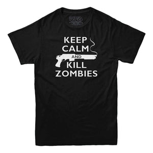 Keep Calm and Kill Zombies T-Shirt - Rocket Factory Apparel