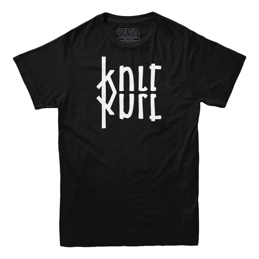 Knit Purl Ambigram T-Shirt - Rocket Factory Apparel
