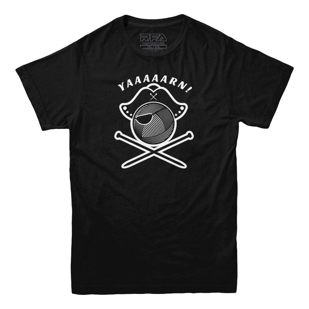 Yaaaarn Knitting Pirate T-shirt - Rocket Factory Apparel