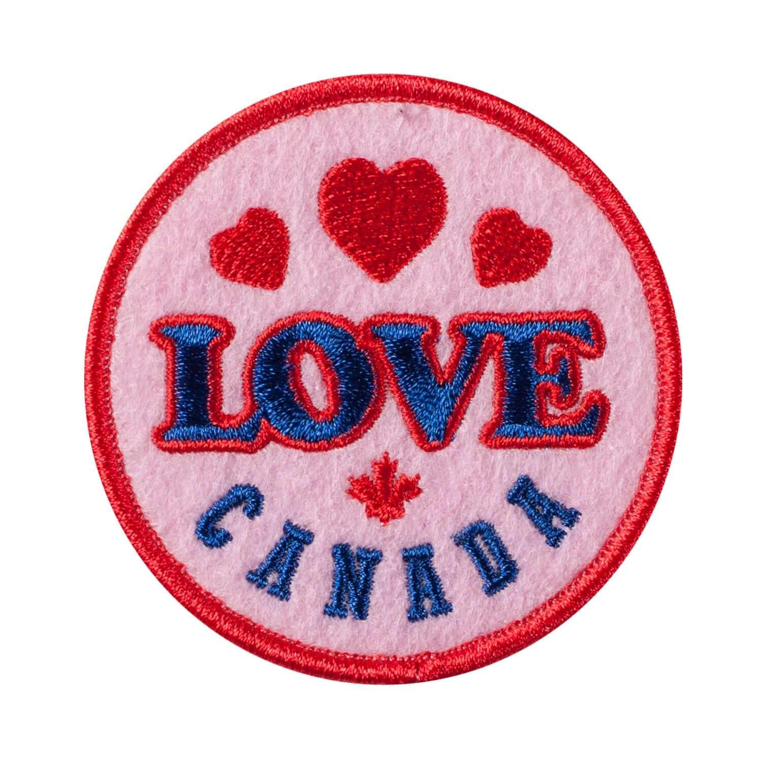 Love Canada Iron On Patch - Rocket Factory Apparel