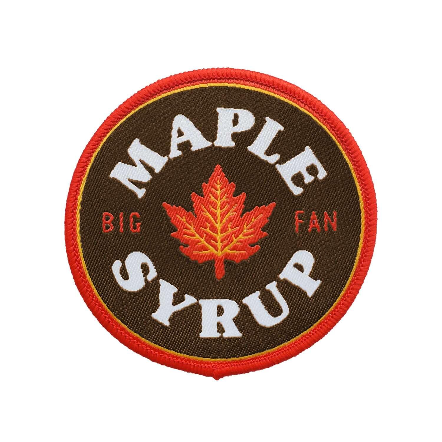 Maple Syrup Big Fan Iron on Patch - Rocket Factory Apparel