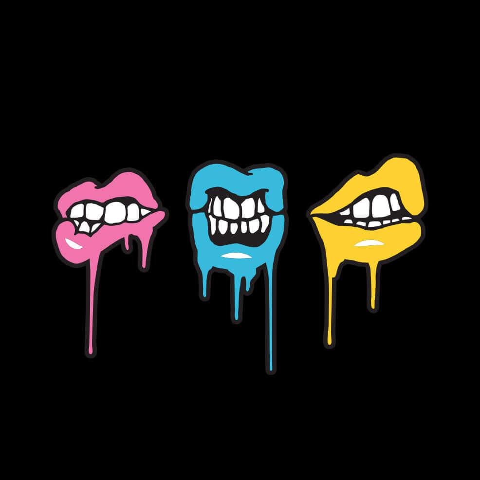 Melting Lips Sweatshirt Hoodie - Rocket Factory Apparel