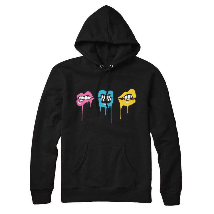 Melting Lips Sweatshirt Hoodie - Rocket Factory Apparel