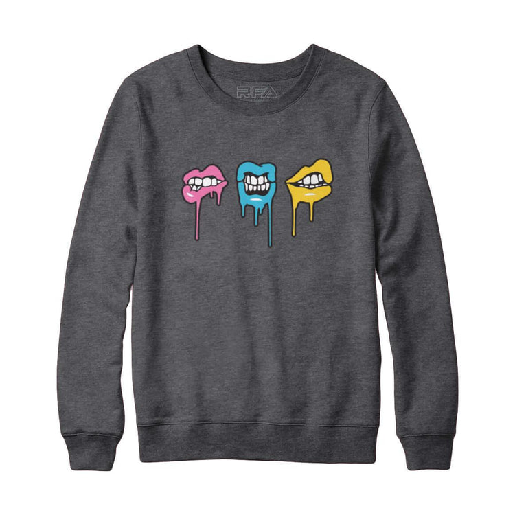 Melting Lips Sweatshirt Hoodie - Rocket Factory Apparel