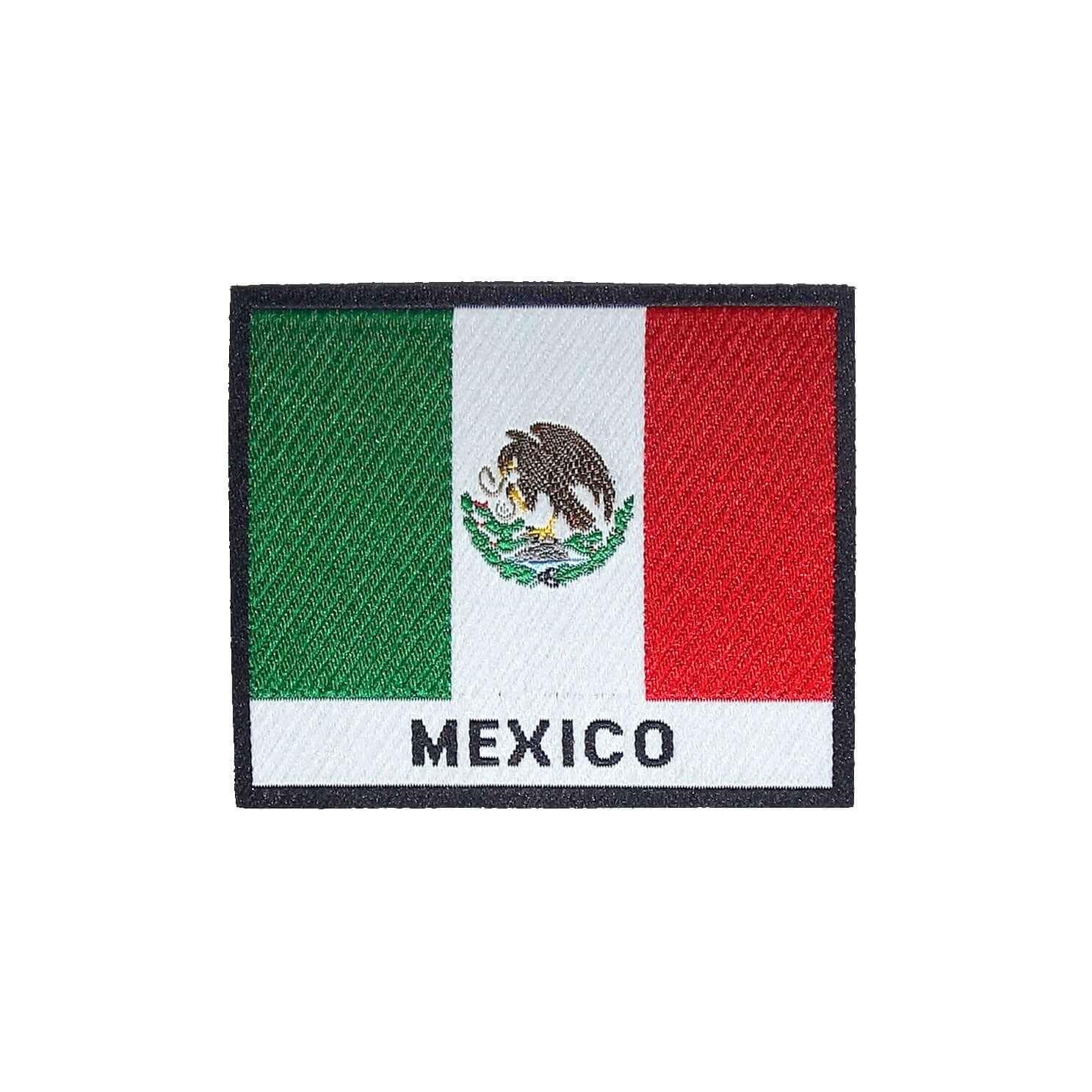 Mexico Flag Iron On Patch - Rocket Factory Apparel
